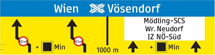 Anzeigetafel Knoten Vösendorf